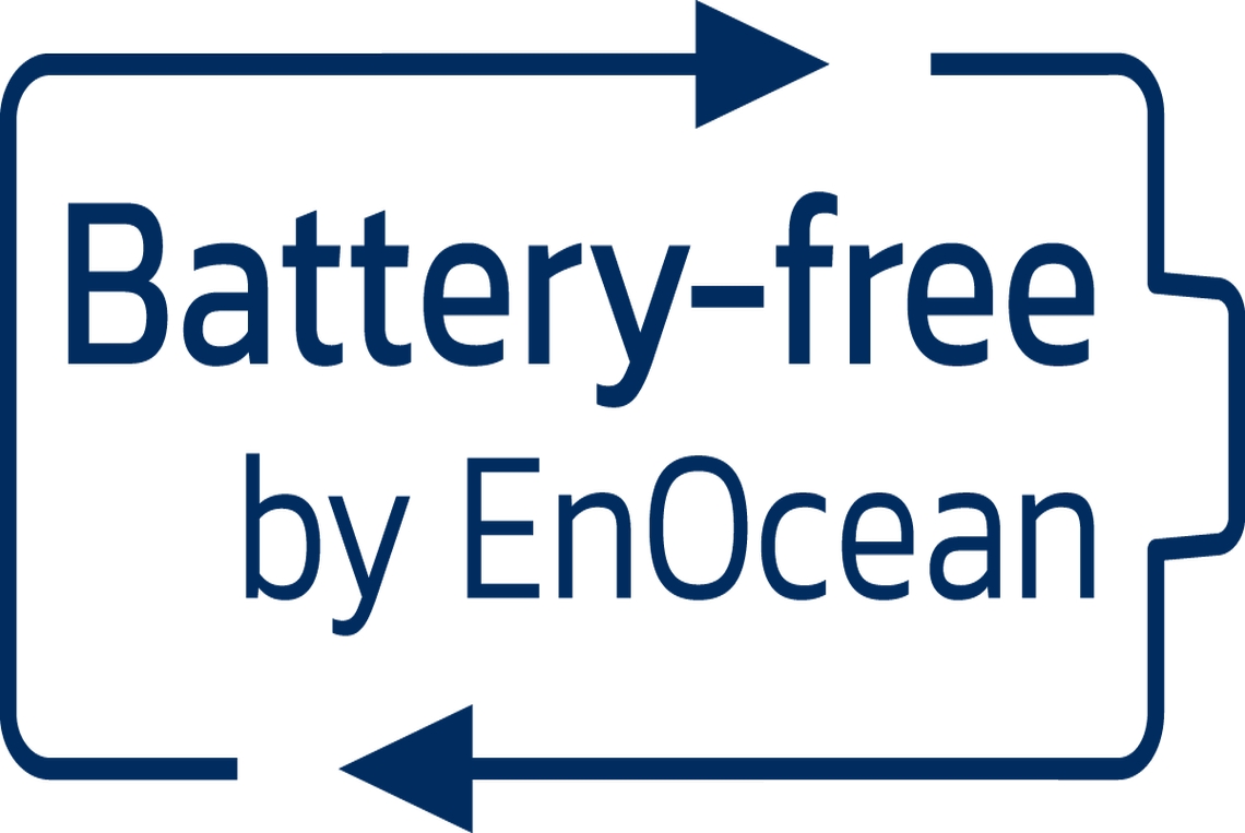For self-powered smart switches: “Battery-free by EnOcean“ seal
