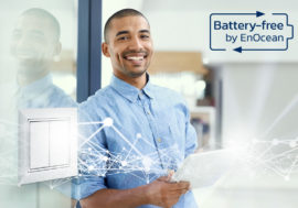 Battery-free by EnOcean – energy at the press of a button